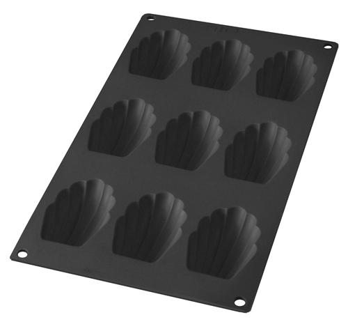 Lékué - Moule Madeleines - 9 cavités - Noir